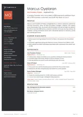 Candidate profile (modern)