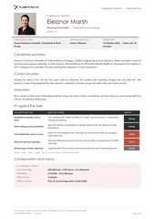 Candidate report