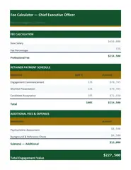 Fee Calculator