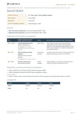 Development-bank key expert CV (TECH-6 layout)