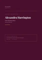 Profile with Cover Page