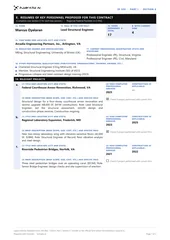 SF330 Section E key personnel resume
